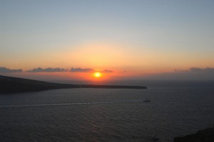 Sunset from village of Oia