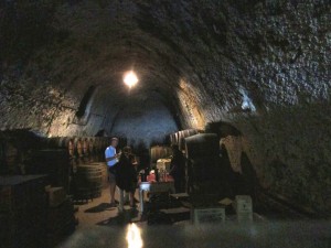 Hatzidakis winery underground
